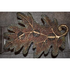 Fall Home Decor Leaf‎ Candle Holder 15.5" x  11"